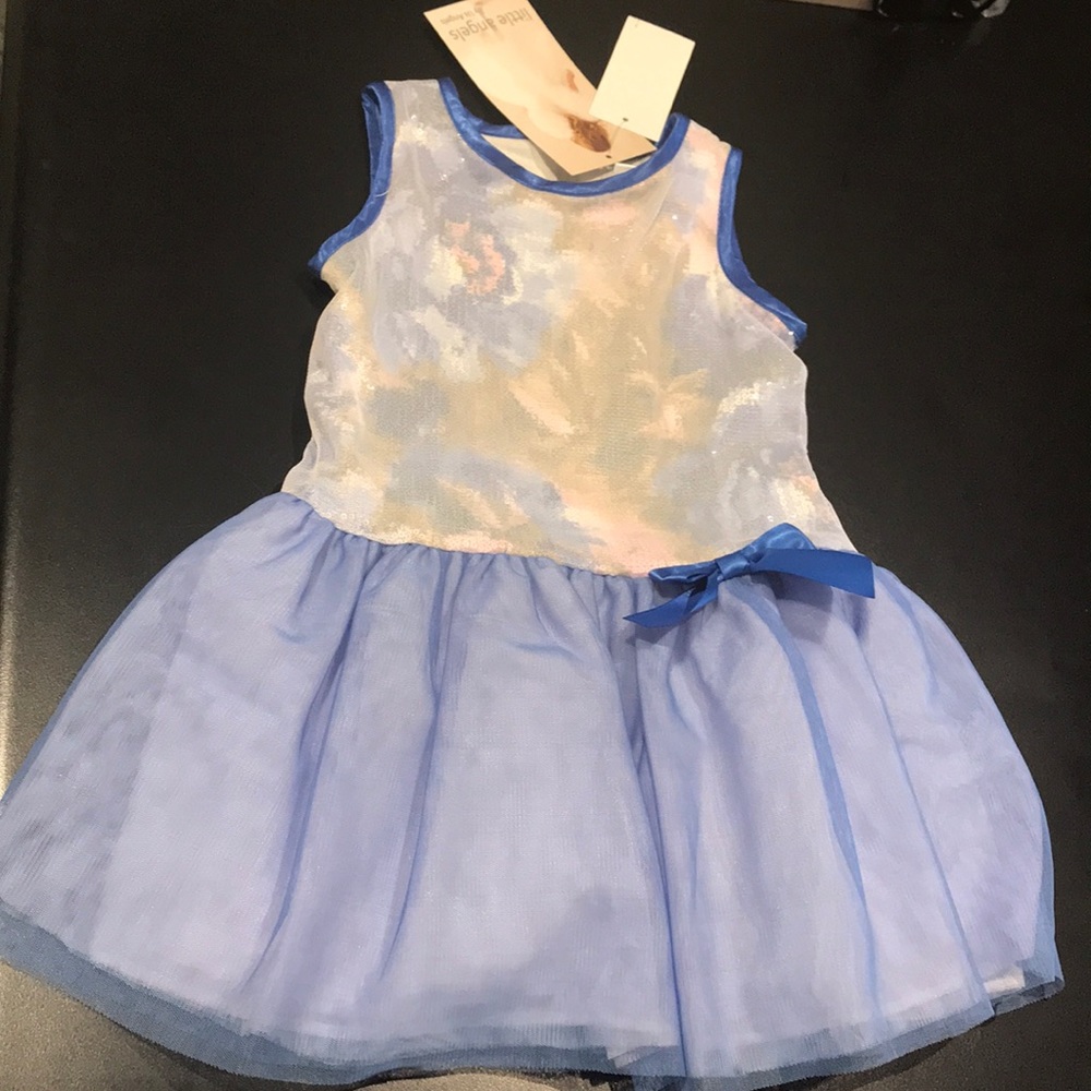 Girls US Angels sleeveless printed sequins dress